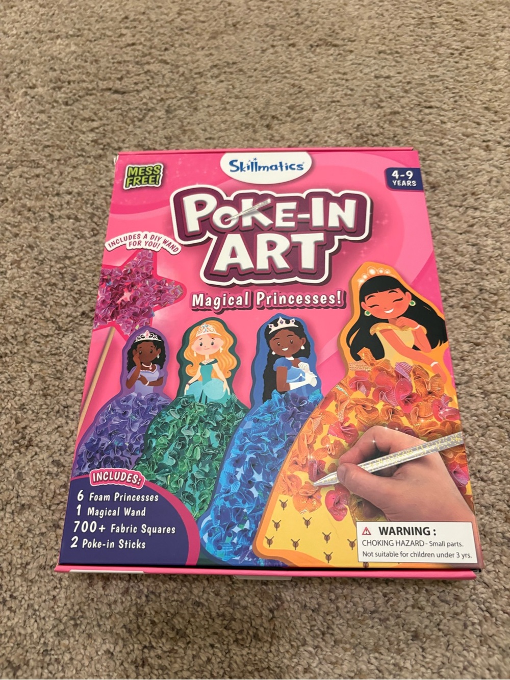 Skillmatics Poke-In Art Magical Princesses Kids Craft Kit SKILL863PIAP